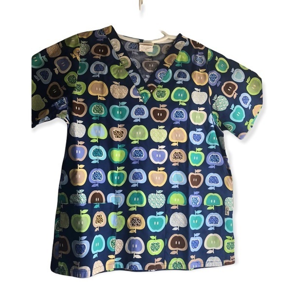 Tafford Shirt Scrub Top Women’s Size Small Pull‎ Over Short Sleeve - Picture 1 of 6